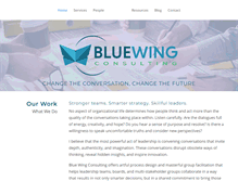 Tablet Screenshot of bluewingconsulting.com